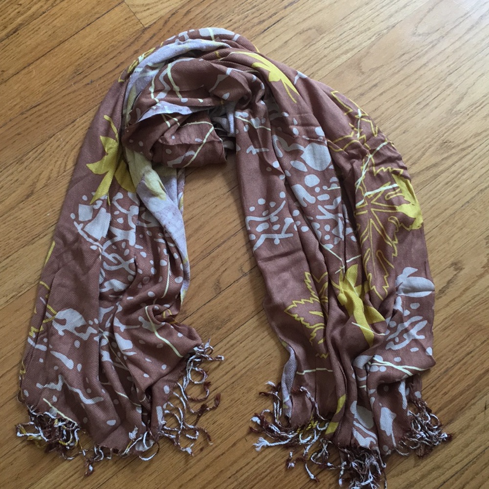 Yellow, Brown Scarf - Extremely Soft
